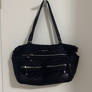 MZ Wallace Quilted Black Shoulder Bag